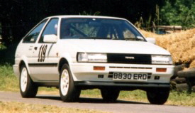 "Toy Boy", my beloved Toyota Corolla GT Coupe that won the British Automobile Racing Club Sprint & Hillclimb Championship in 1988 and 1989 ...
